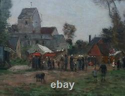 Mathon Landscape Normandy Bernval Near Dieppe Child Impressionism 19th