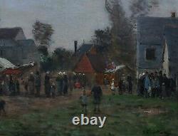 Mathon Landscape Normandy Bernval Near Dieppe Child Impressionism 19th