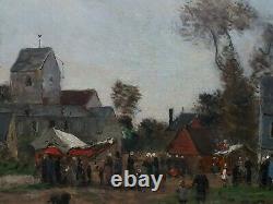 Mathon Landscape Normandy Bernval Near Dieppe Child Impressionism 19th