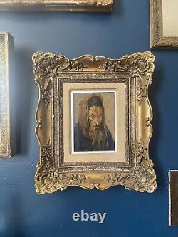 Maurice Bismouth (1891-1965) Oil on wood Signed Portrait of Rabbi XX