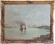 Maurice Dubois Painting Bordeaux Lormont, Entree From The Port Of Bordeaux