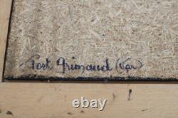 Maurice Legendre, oil paintings on wood, St-Tropez Port Grimaud Signed