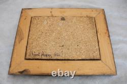 Maurice Legendre, oil paintings on wood, St-Tropez Port Grimaud Signed