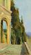 Maurice Louis Dainville Landscape Painting Italy Florence Park Palace View 19th