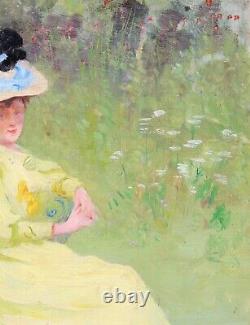 Maxime Faivre, Painting, Woman, Impressionism, Portrait, Belle Époque