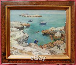 Michel Vilalta Painting Landscape Marseille Endoume Island Degaby Manousque Swimming