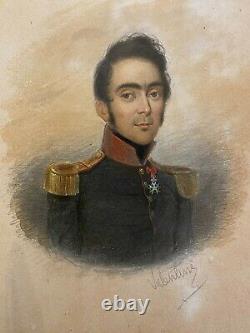 Military Portrait 1793 1870 & Empire & Drawing Watercolor & To Identify & XIX