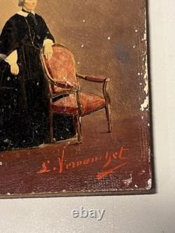 Miniature Painting, Louis VERNANCHET, Portrait of a Woman