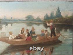 Miniature Painting, Painting, Oil On Wood Panel Former 19th Century