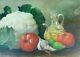 Nature Dead To Fruits. Oil On The Table. Sign Joan Albert. Circa 1980