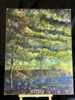 Neo-Impressionist 20th Century Monogrammed AY HSP Underwood Landscape 1970