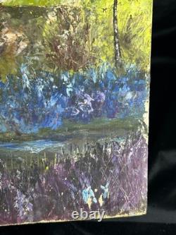 Neo-Impressionist 20th Century Monogrammed AY HSP Underwood Landscape 1970