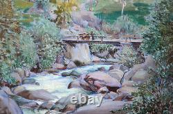 Nice Painting. Corse. Animated Landscape To The Torrent. Olynthe Madrigali (1887-1956)