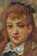 Nice Portrait Painted With Oil Late Xix Monticelli
