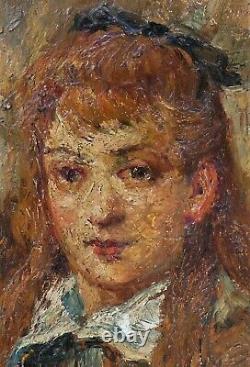 Nice Portrait Painted With Oil Late XIX Monticelli
