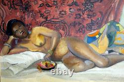 Nude Portrait Table Of Oriental Woman 1940
