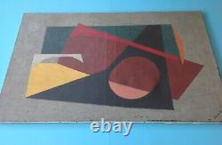 Numa Walter Rickenbacher (1902-1973) Rare Oil Hst 58 Constructivism Cubism