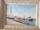 Oil On Wood North Africa Orientalist Algeria Port Of BÔne Signed Mennella
