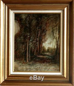 Oil François-auguste Ravier 1814-1895 Authenticity Warranty 33x41 Wood Thuile