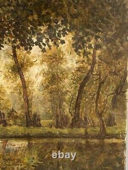 Oil On Canvas By Ad Blondel Underwood Paul Foinet Xxeme A4380