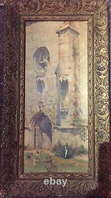 Oil On Canvas Mounted On Wood XIX Th. Ernest Victor Hareux Signed