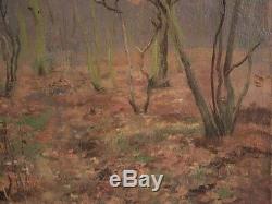 Oil On Canvas Signed Bousquet Representing An Undergrowth
