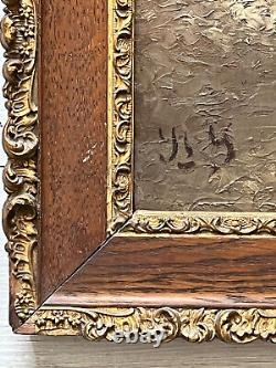 Oil On Fine Wood Xixeme Provence Monogramme