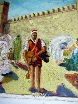 Oil On Orientalist Wood By Tio Rey 1953