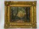 Oil On Panel Barbizon Late 19th Century Woman With Child Path Through Woods A4086
