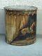 Oil On Panel Box Stool Circus Opitz Horse Manege Horse Stool Box Oil