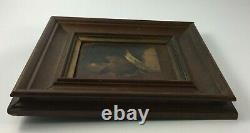 Oil On Panel Character Medieval XIX Eme Frame Wood Framer E Jacob H586