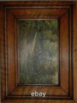 Oil On Panel Landscape Under Wood Alain Bonnaud Good Condition