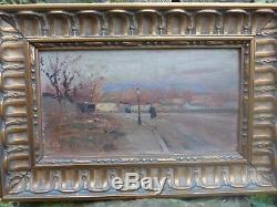 Oil On Panel Late 19th Early 20th By Gabriel Rogier