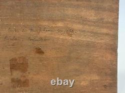 Oil On Panel Wood Theme Marin XIX Eme Gulf Of Morbihan Inscription B1057