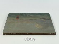 Oil On Panel Wood Theme Marin XIX Eme Gulf Of Morbihan Inscription B1057