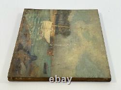 Oil On Panel Wood Theme Marin Xixeme Almost Ile De Conleau D98 B1069