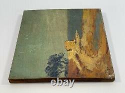 Oil On Panel Wood Theme Marin Xixeme Berder Island B1058