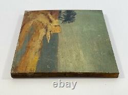 Oil On Panel Wood Theme Marin Xixeme Berder Island B1058