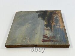 Oil On Panel Wood Theme Marin Xixeme Ile De Boedic B1062