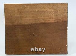 Oil On Panel Wood Theme Marin Xixeme Logoden Islands Marking D92 B1065