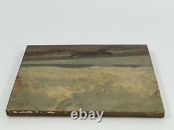 Oil On Panel Wood Theme Marin Xixeme Logoden Islands Marking D92 B1065