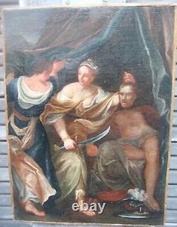 Oil On Toile Xviiith Judith And Holopherne Oil On Canvas