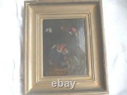 Oil On Wood 17 Eme Century Italy In A Wood Frame Excellent State