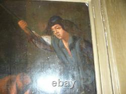 Oil On Wood 17 Eme Century Italy In A Wood Frame Excellent State