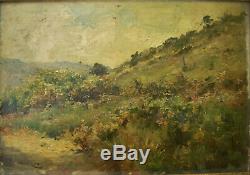 Oil On Wood About Aix In Provence Signed Ducros Around 1920