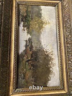 Oil On Wood Galien-laloue Signed L. Dupuy 19th