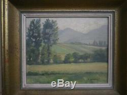 Oil On Wood Mount St. Odile Signed Paul Spindler Alsace