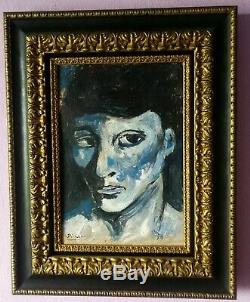 Oil On Wood Signed Picasso