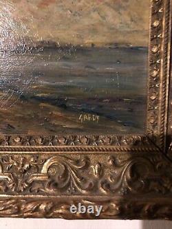Oil On Wood Very Beautiful Impressionist Style Painting