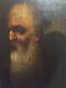 Oil On Wooden Panel 17th Portrait Of Religious Man, Ecclesiastical